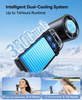 Ventilador turbo portátil recargable con refrigeración por hielo para viajes al aire libre